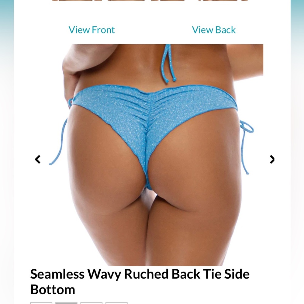 NWT Luli fama blue starlight S bikini bottom